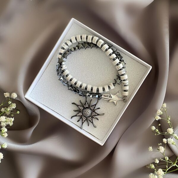 «BLACK SUN» Semi-Fine Natural Stone Luxury Necklace ⠀