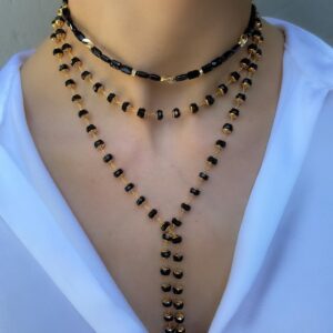 «FREEZA» Semi-Fine Jewellery Glass Necklace -Transformer - Image 7