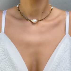 «SEQUANA» Semi-Fine Luxury Necklace-Choker - Image 3