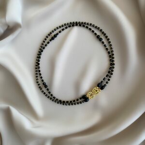 «IDALETTE» Semi-Fine Luxury Choker Necklace With Crystals And Natural Stone - Image 4