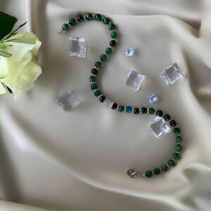 «SAGE» Semi-Fine Natural Stone Necklace  - Image 3