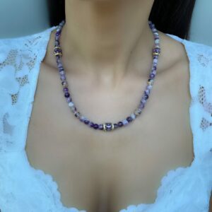 «BELIANA» Semi-Fine Necklace & Bracelet Natural Stone Luxury Jewellery Set - Image 8