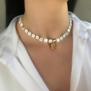 «SHELLINA» Semi-Fine Natural Stone Necklace  - Image 4