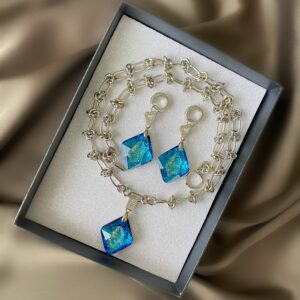 «FROZEN» Necklace & Earrings Crystal Luxury Jewellery Set - Image 2
