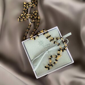 «BLACK DIAMONDS» Semi-Fine Necklace-Transformer - Image 7