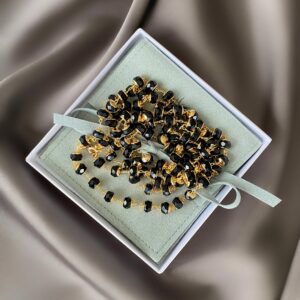 «BLACK DIAMONDS» Semi-Fine Necklace-Transformer - Image 8