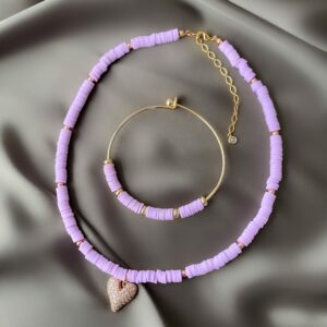 «RESO» Trendy Resin Necklace, Bracelet & Earrings Jewellery Set - Image 4