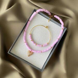 «RESO» Trendy Resin Necklace, Bracelet & Earrings Jewellery Set - Image 5