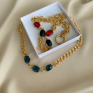 «LAURA» Semi-Fine Chain Choker Necklace - Image 4