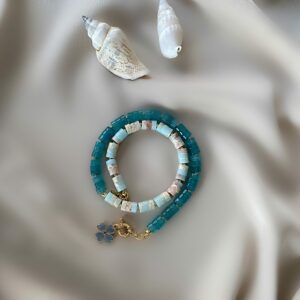 «CLOVERINA» Semi-Fine Natural Stone Necklace With Beautiful Clover Charm - Image 6