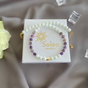 «LOLITA» Semi-Fine Natural Stone And Jewellery Glass Choker Necklace⠀ - Image 4