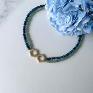 «CLAUDIA» New Natural Aventurine luxury Necklace 1 - Image 6