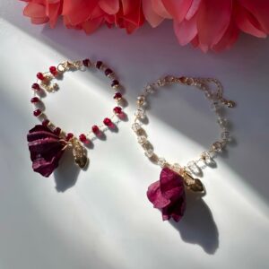 Bracelet For Women "VALENTINA" In Captivating Red Wine Color 1 - Image 2