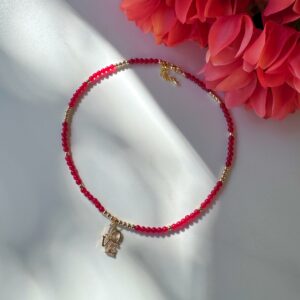 Crystal Glass Necklace Stunning "MY VALENTINE" 1 - Image 4