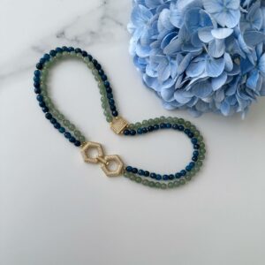 «CLAUDIA» New Natural Aventurine luxury Necklace 1 - Image 8