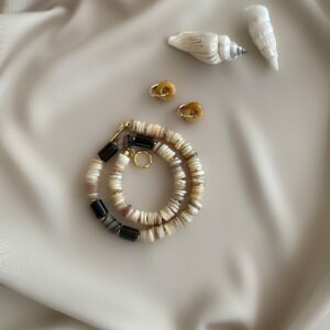 «MOCHA» Semi-Fine Natural Stone Choker Necklace & Earrings Jewellery Set⠀ - Image 3