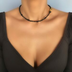 «AALIYAH»Natural Black Tourmaline Stones & Crystals Luxury Trendy Necklace - Image 7