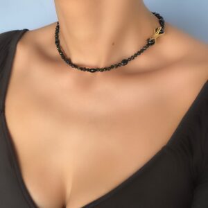 «AALIYAH»Natural Black Tourmaline Stones & Crystals Luxury Trendy Necklace - Image 6
