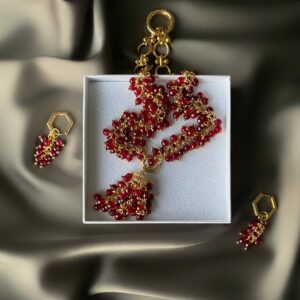 «ISABELLA» Luxury Natural Stone Necklace-Sautoir Earrings Jewellery Set ⠀ - Image 4