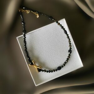 «AALIYAH»Natural Black Tourmaline Stones & Crystals Luxury Trendy Necklace - Image 3