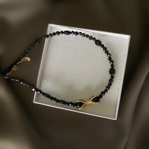 «AALIYAH»Natural Black Tourmaline Stones & Crystals Luxury Trendy Necklace - Image 4