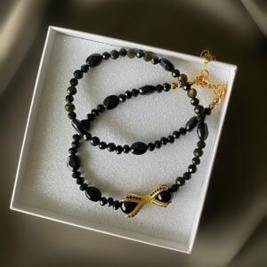 «AALIYAH»Natural Black Tourmaline Stones & Crystals Luxury Trendy Necklace - Image 5