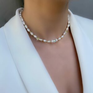 «SIERRA» Semi-Fine Natural Pearl Luxury Necklace - Image 2