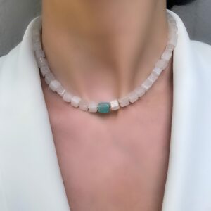 «RAFINAD» - Semi-Fine Luxury Natural Stone Choker Necklace ⠀ - Image 2