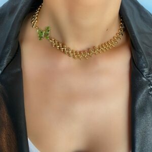 «BEATRICE» Trendy Luxury Chain Choker Necklace And Earrings Jewellery Set⠀ - Image 3