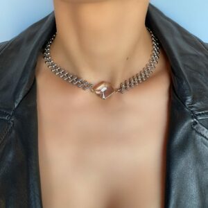 «KENDAL» Trendy Luxury Chain Choker Necklace And Earrings Jewellery Set - Image 4