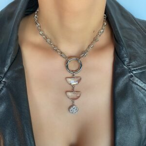 «NORTH» Trendy Luxury Chain Choker Necklace & Earrings Jewellery Set⠀ - Image 2