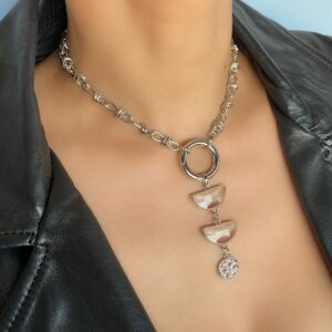 «NORTH» Trendy Luxury Chain Choker Necklace & Earrings Jewellery Set⠀ - Image 3