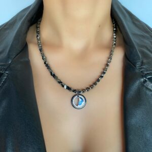 «DINARA» Trendy Choker Necklace With Swarovski Crystals - Image 2