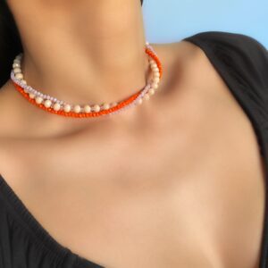 «GERBERA» Beautiful And Trendy Crystal Glass Necklace & Earrings Jewellery Set - Image 7