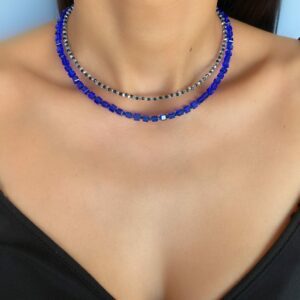 «CASSANDRA» Beautiful Crystal Glass Necklace & Earrings Jewellery Set - Image 6
