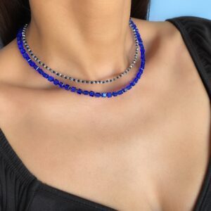 «CASSANDRA» Beautiful Crystal Glass Necklace & Earrings Jewellery Set - Image 7