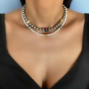 «BELLEAN» Semi-Fine Beautiful Necklace & Earrings Jewellery Set - Image 5