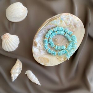 «Del Mar» Semi-Fine Blue Choker Necklace - Image 3