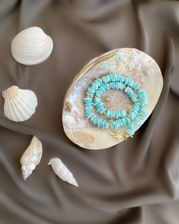 «Del Mar» Semi-Fine Blue Choker Necklace