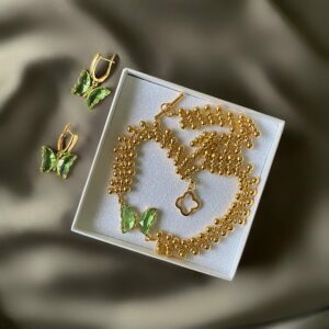 «BEATRICE» Trendy Luxury Chain Choker Necklace And Earrings Jewellery Set⠀ - Image 5