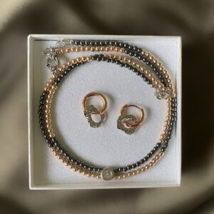 «ZELDA» Trendy Choker Necklace & Earrings Jewellery Set - Image 3