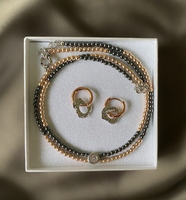 «ZELDA» Trendy Choker Necklace & Earrings Jewellery Set