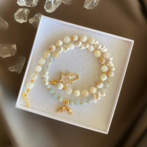 «AMARA» Semi-Fine Natural Stone Luxury Trendy Necklace - Image 2