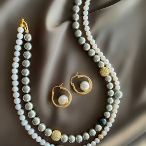 «BELLEAN» Semi-Fine Beautiful Necklace & Earrings Jewellery Set - Image 4