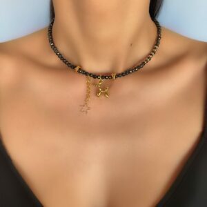«POODLE» Semi-Fine Necklace With Trendy Pendand & Earrings Jewellery Set  - Image 5