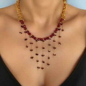 «JAZZ» Semi-Fine Natural Stone Luxury Necklace - Image 2