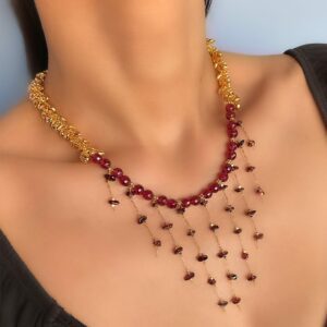 «JAZZ» Semi-Fine Natural Stone Luxury Necklace - Image 3