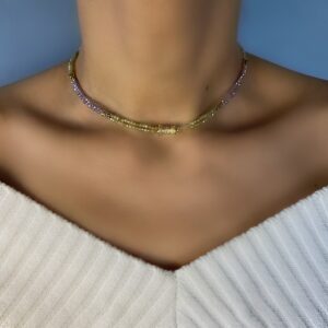 «PRIMA» Trendy Natural Spinel Stone Choker-Necklace⠀ - Image 6