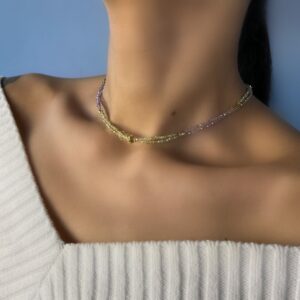 «PRIMA» Trendy Natural Spinel Stone Choker-Necklace⠀ - Image 7