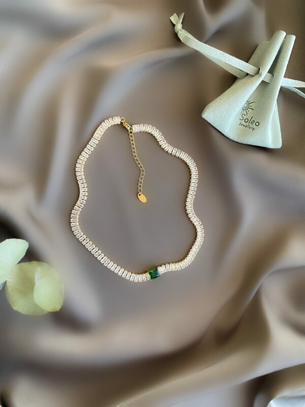 «ANTONIA» Waterproof Necklace For Women With Zirconia/ Gold Color
